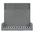 Queen Murphy Bed with Sofa 2 in 1 Design, Storage Solutions & Dual Piston Mechanism