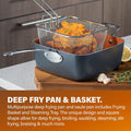 20-Piece Aluminum Ti Ceramic Nonstick Cookware and Bakeware Set in Graphite